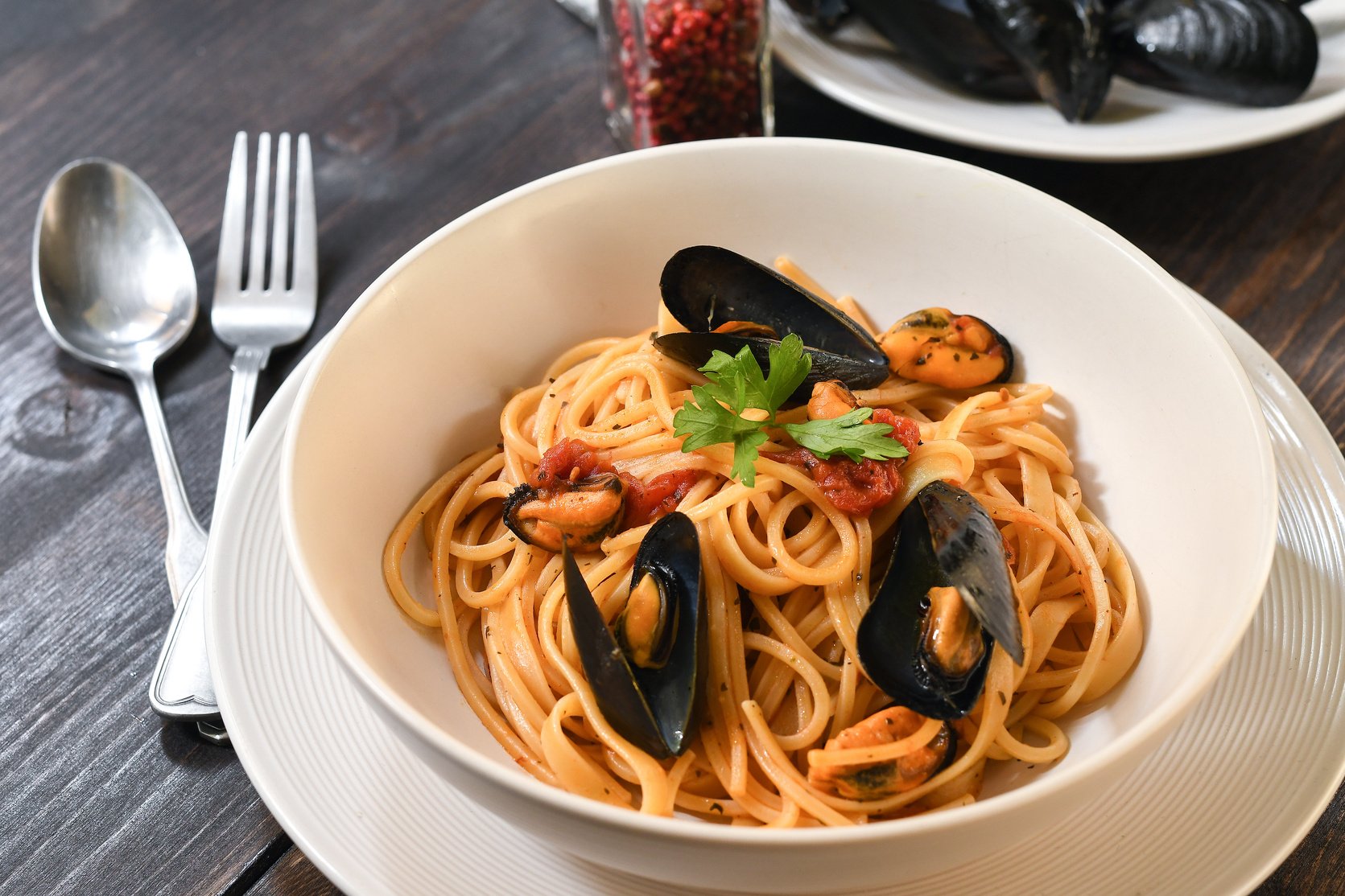 Seafood pasta